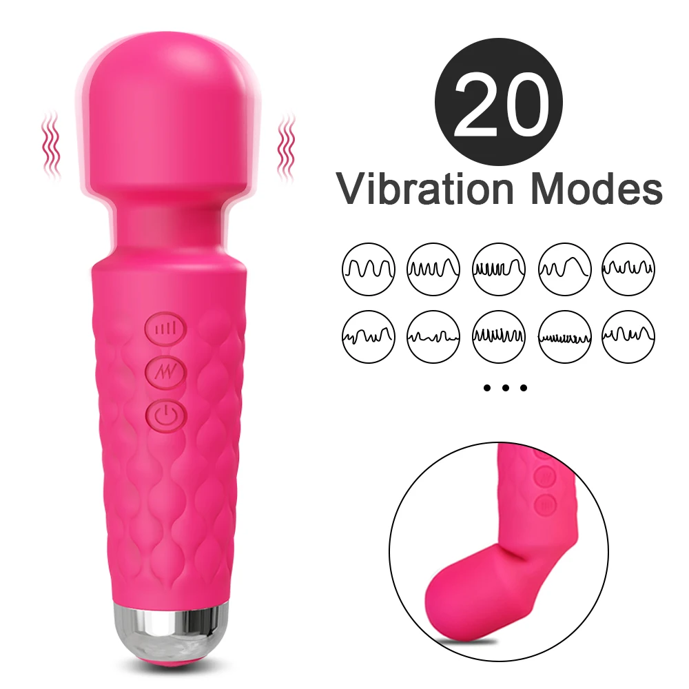 20 Speeds Vibrator Dildo Sex Toys for Woman Magic Wand Anal Clitoris Stimulator Wireless Vibrators Female Masturbator Sexy Toys