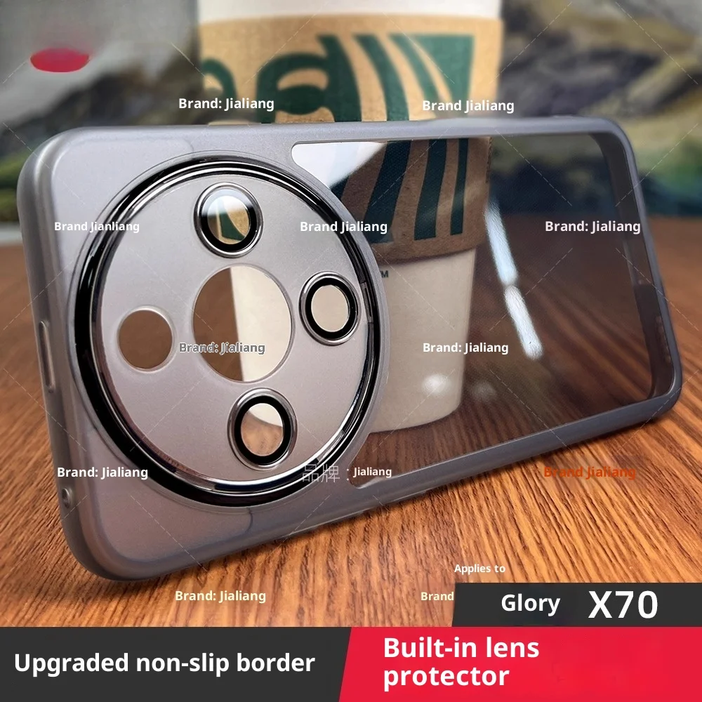 حافظة لهاتف Honor X9D/X70 / Magic8 Lite موديل جديد مع طبقة عدسة مدمجة غطاء من البولي يوريثان الحراري لهاتف Honor X9D ممتص للصدمات Funda