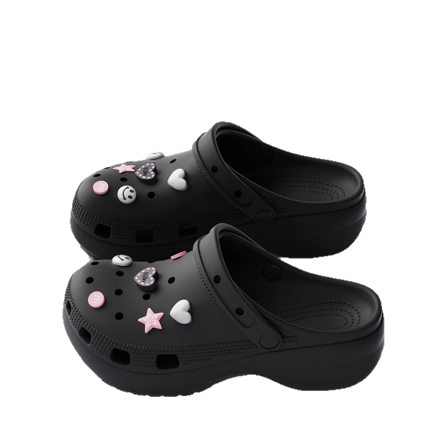 2026 New Arrival Women's Hole Shoe Summer Beach Casual EVA Outdoor Thick Bottom Versatile Anti-slip Heightening Cute Accessory view 6