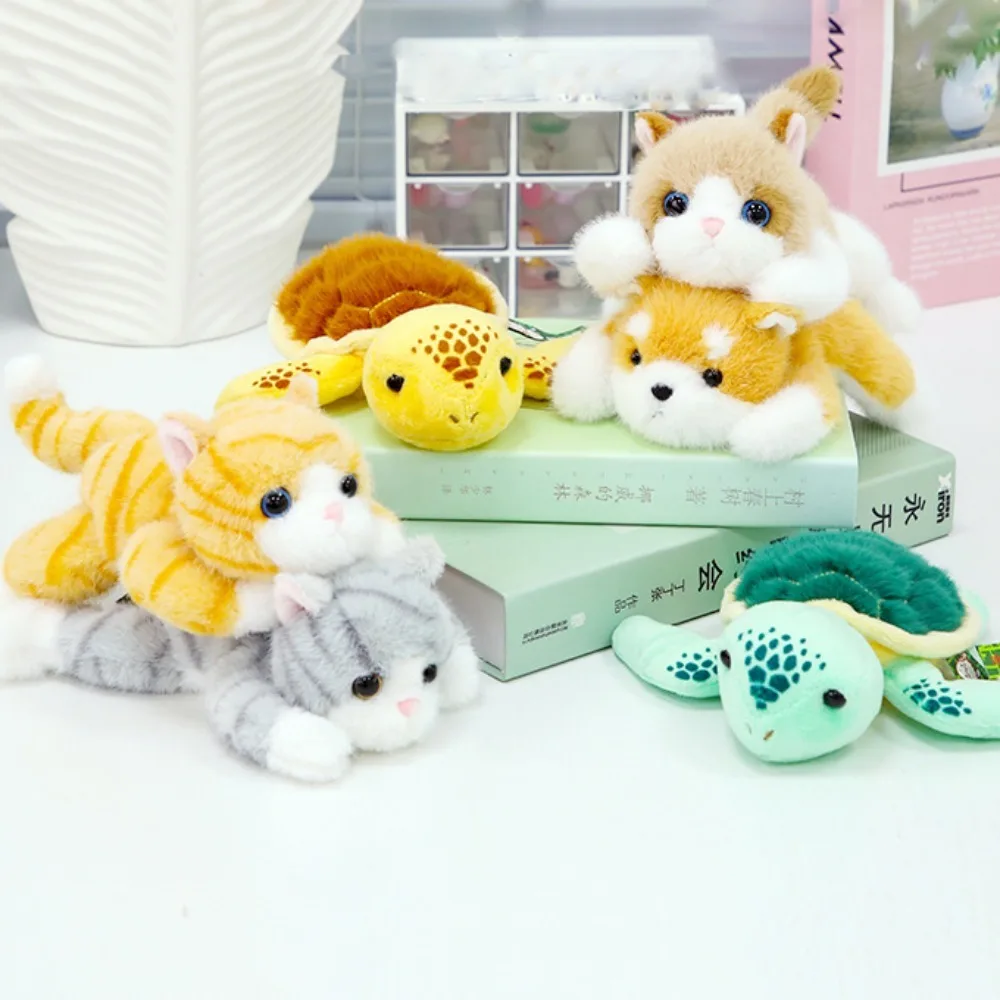 

Marine Animal Tortoise Plush Toy Fluffy Stuffed Sea Turtle Stuffed Doll Ins Cartoon Little Cat Plush Doll Children Gift
