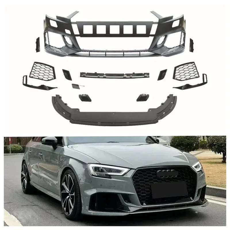 

Factory Supply Hatchback Front Bumper A3 2017 2018 2019 2020 Upgrade to RS3 Body Kit