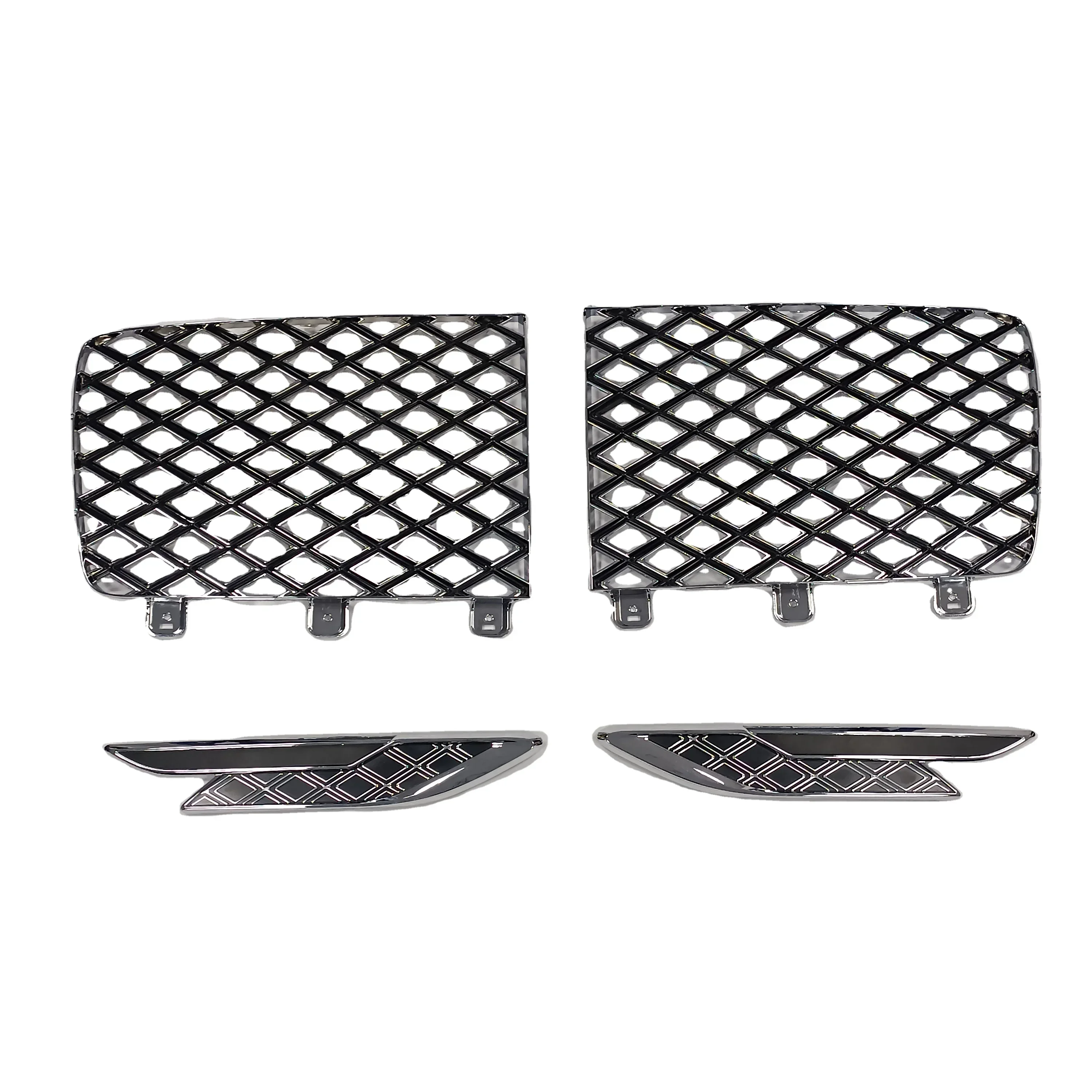 

New Style Mulliner Ver. 2023 Car Main Grille & Fender Grille & Chrome Frame for Bentley Bentayga 2021 2022 2023