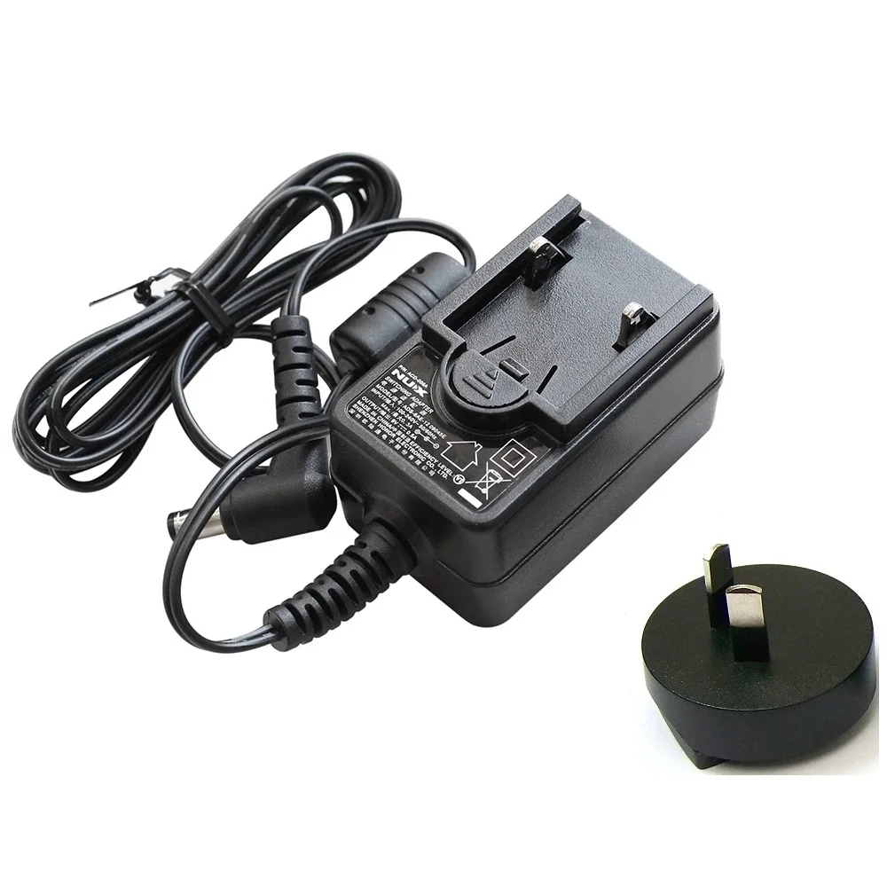 Nux Power Supply Adapter DC 9V 0.5A for Electric Guitar Effect Pedal 100~240V Input Low Noise Magnetic Ring Guitar Accessories