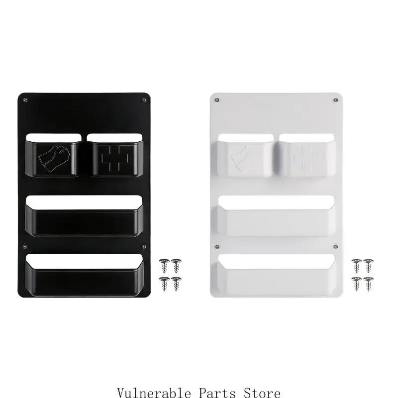 

RVs Door Storage Shelf With Easy Access To Items Storage Compartment For Small Space White/Black