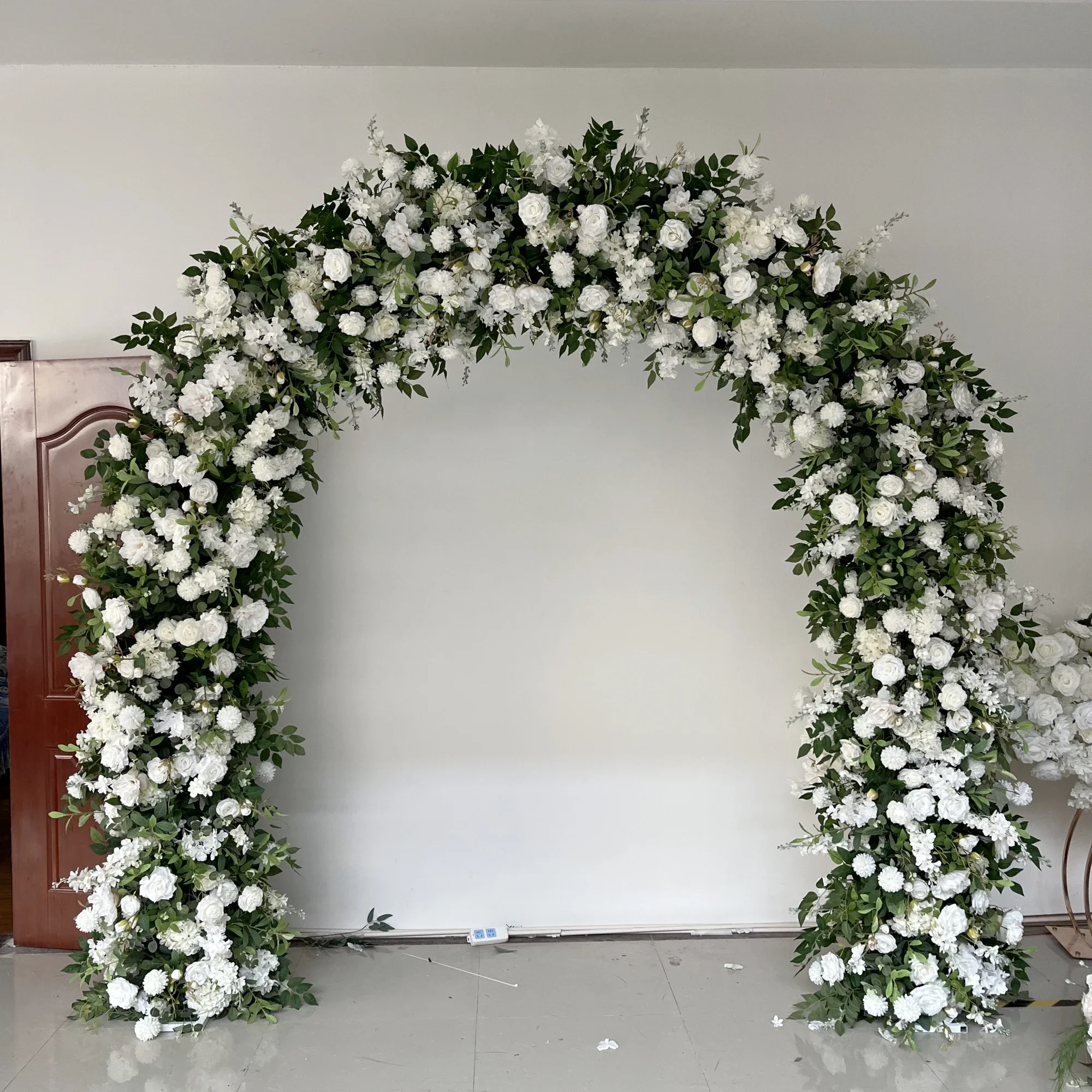 Wedding Decoration Supplies Event Hire Anniversary Stage Background Artificial Silk Flowers Round Arch Garland Party Arches