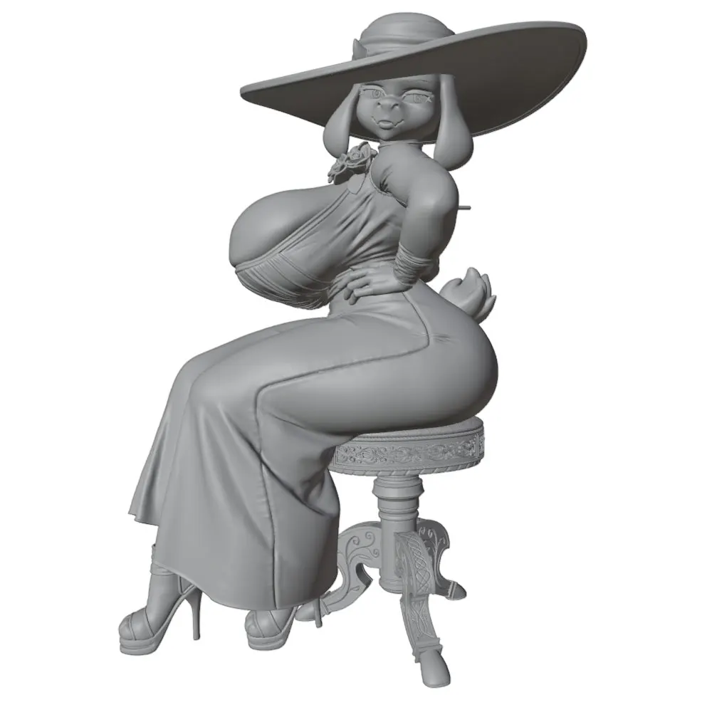 1/24--1/8 NSFW Anime Character Statue GK Miniature 3D Printed Gray Model Figurine DIY Doll Model Unassembled And Unpainted