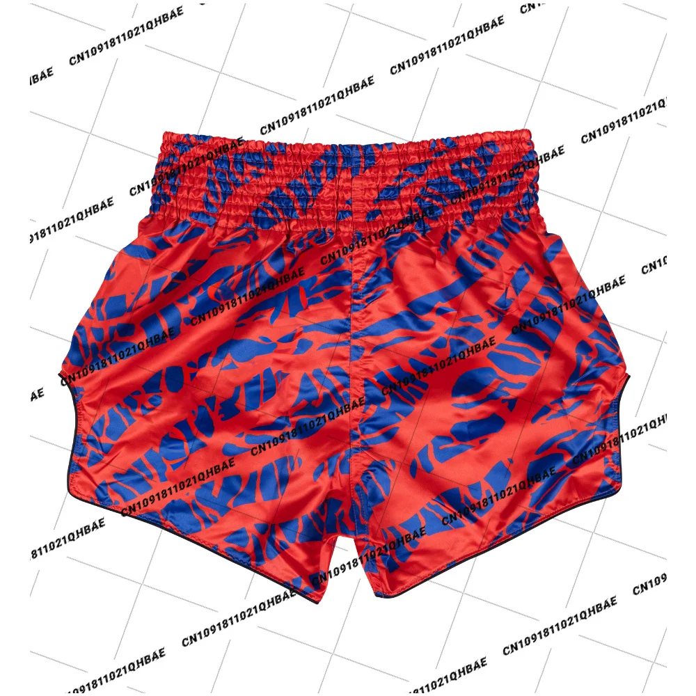 Top New Fairtex Muay Thai Shorts - BS1958 Red/Blue Men's Oversized Breathable Speed Drying Gym Octagonal Cage Training Shorts