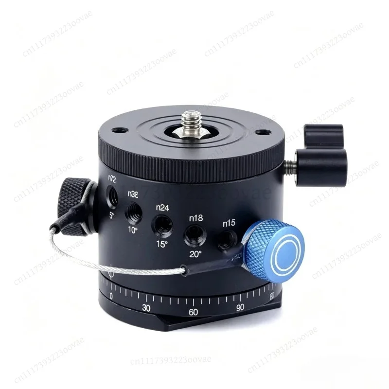 DH‑55D Panoramic Indexing Rotator Aluminum Alloy Tripod Ball Head Max Load 15kg 33Lbs Camera Part