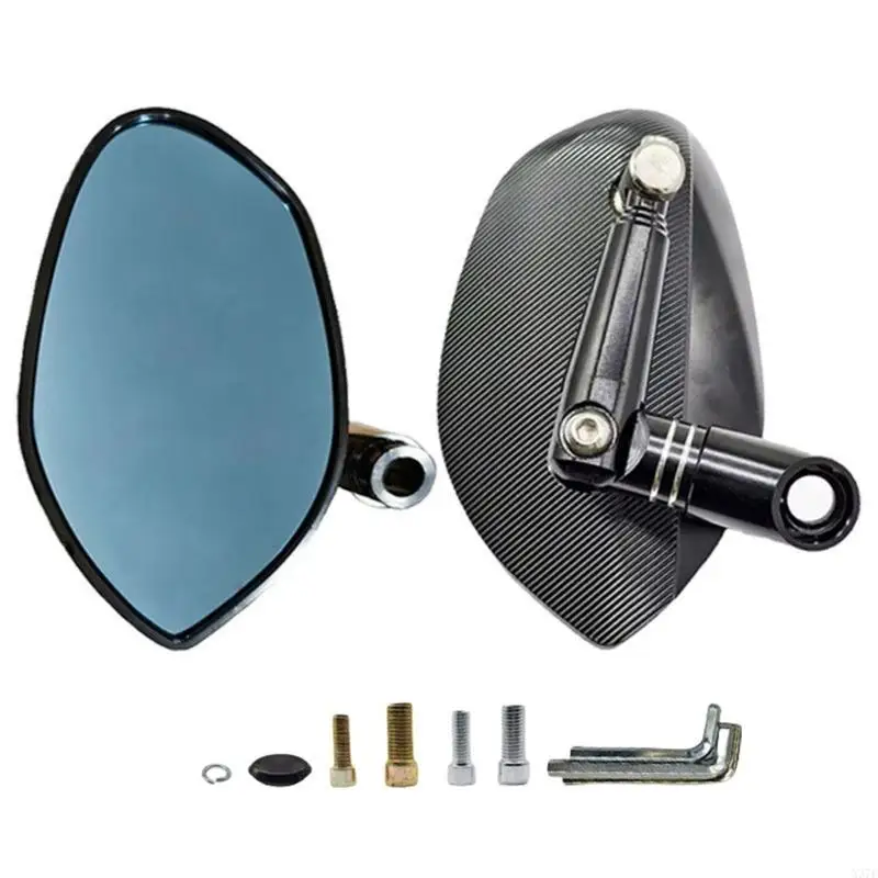 

Maple Leaf Motorcycle Side Mirrors Stylish Glass for Improves Visibility on Road X37F