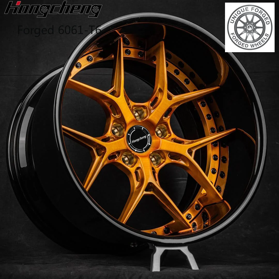 

26 Style 2-piece Deep Dish Polished Chrome Forged Wheels 5X112 5x114.3 Performance Racing Car Alloy Rims