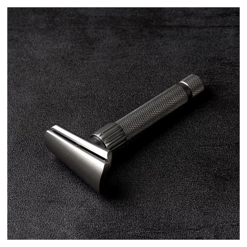 YAQI Torqx Stainless Steel Slant Adjustable Matte Mens Safety Razor Beard Shaver Wet Shave Tools Best Gift for Men Mens Gift