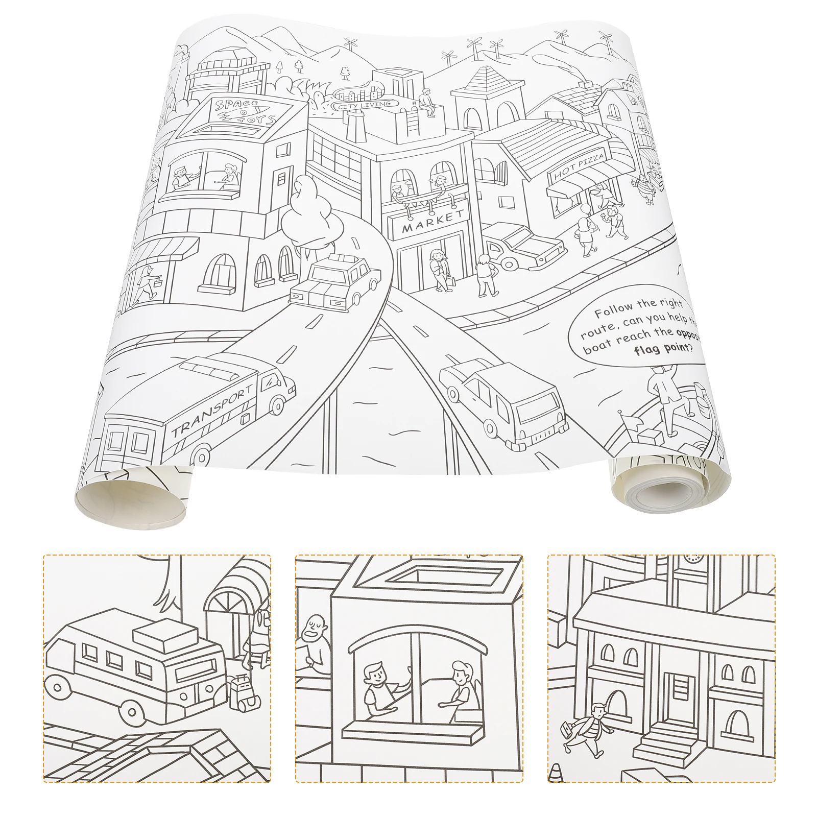 

Coloring Scroll Drawing for Kids Giant Posters Colorful Painting Paper Mural Art Supplies