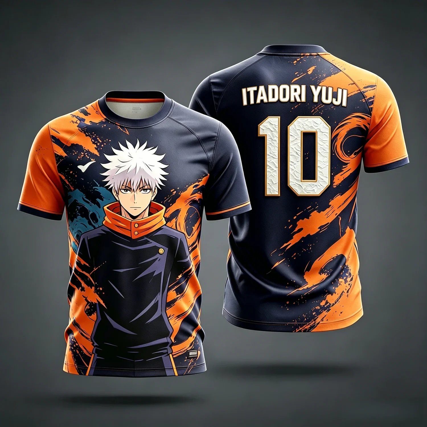 2026 Summer Jujutsu Kaisen Retro Cosplay T-shirt Men's 3D Printed Jiu Jitsu Short-sleeved Family Unisex Children's Sports Shirt