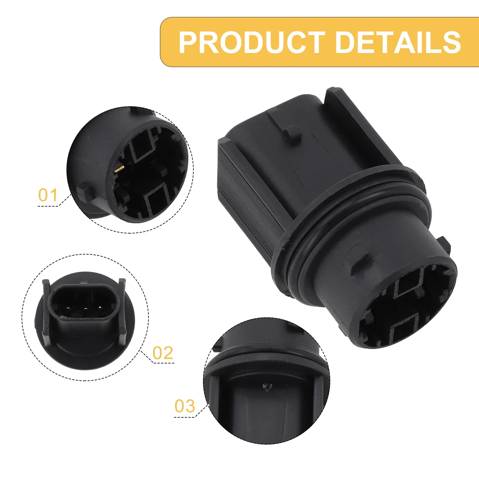 3157 Bulb Socket Headlight Socket Truck Maintenance 1 Piece Included Compatible With 3157 Non-High Universality Fitment