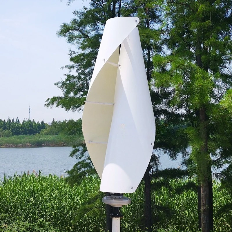 Spiral windmill wind power generation system 1 2 3kw household spiral vertical wind turbine