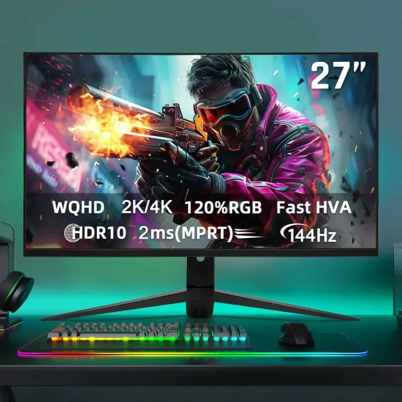 19インチ、21インチ、24インチ、27インチ、28インチ、32インチ、34インチ、49インチ 2K、4K、5K、144Hz、165Hz LCDモニター ゲーミングPC コンピューターモニター