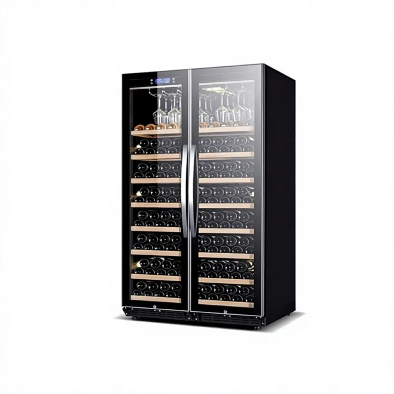 Airo Double-door Ultra-thin Constant-temperature Large-capacity Wine Display Cabinets Dual-temperature Control Built-in Models