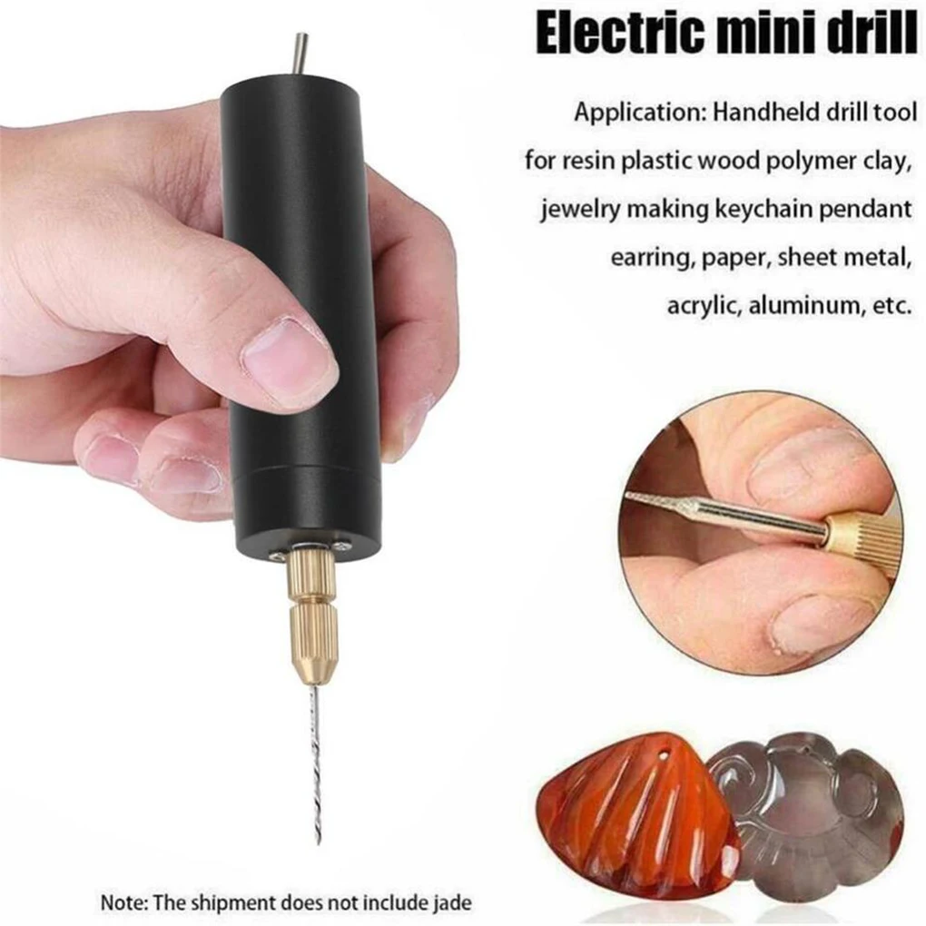 Portable USB  Drill Easy To Operate Small Size For Convenient Carrying 3.Easy To Operate Mini silver