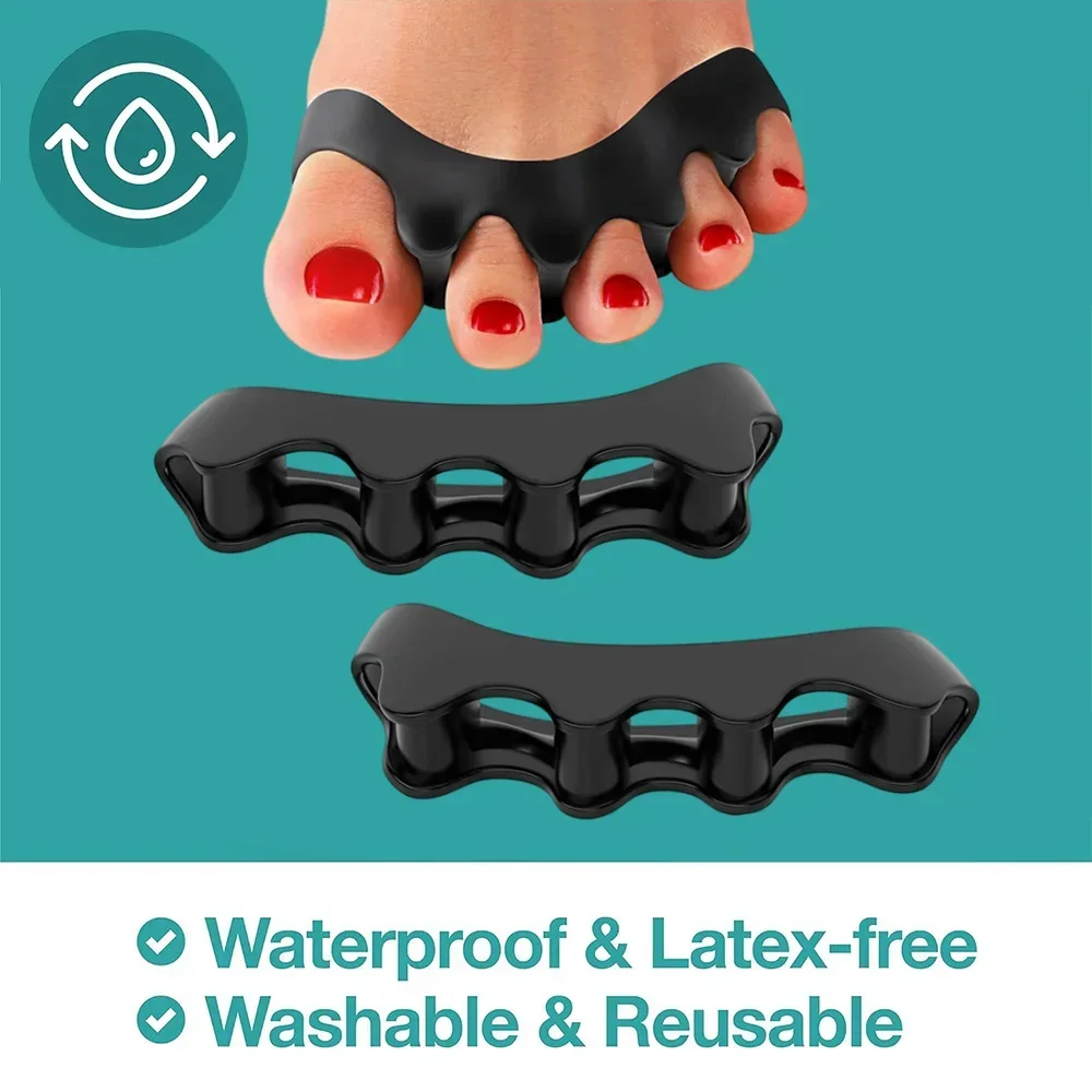 Corrector de Juanetes de Silicona, Separador de Dedos para la Separación y Estiramiento del Dedo Gordo del Pie, Soporte para Hallux Valgus, Protector para los Dedos Grandes del Pie
