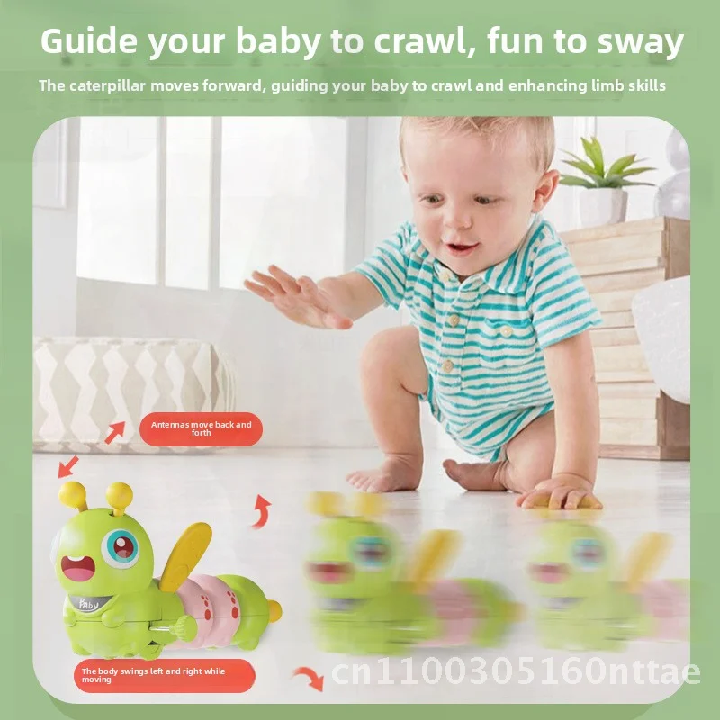 Cartoon Bees Bug Toys with Teeth Coil Winding Gel Will Run Move Inertia Decompression Swing for Babies Plastic Toy