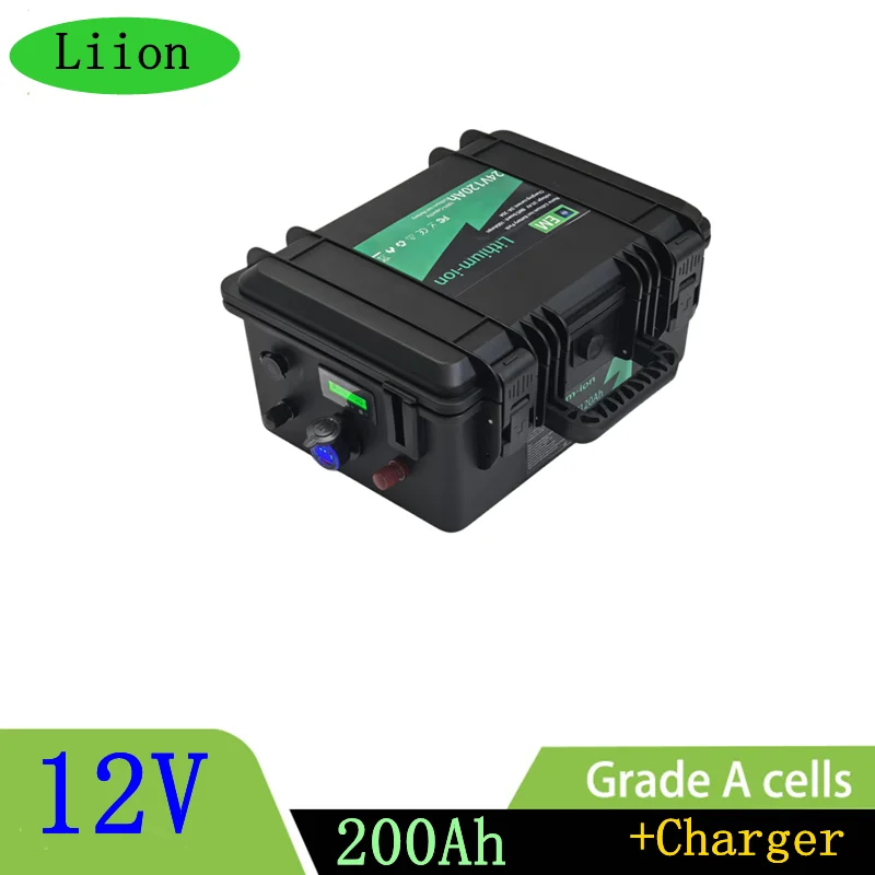 

Lithium12v 200Ah Lithium polymer 12v pack 3s for ups inverter solar home system power supply + 12.6v 20A Charger