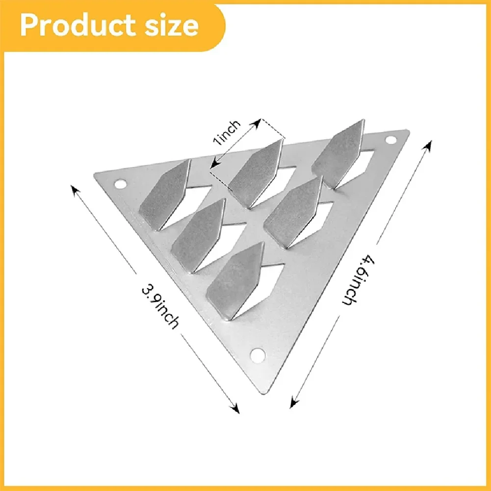 Triangle Soundproof Panel Mounting Clips Push In Type For Secure Wall Attachment In Home For Studio Theater Settings