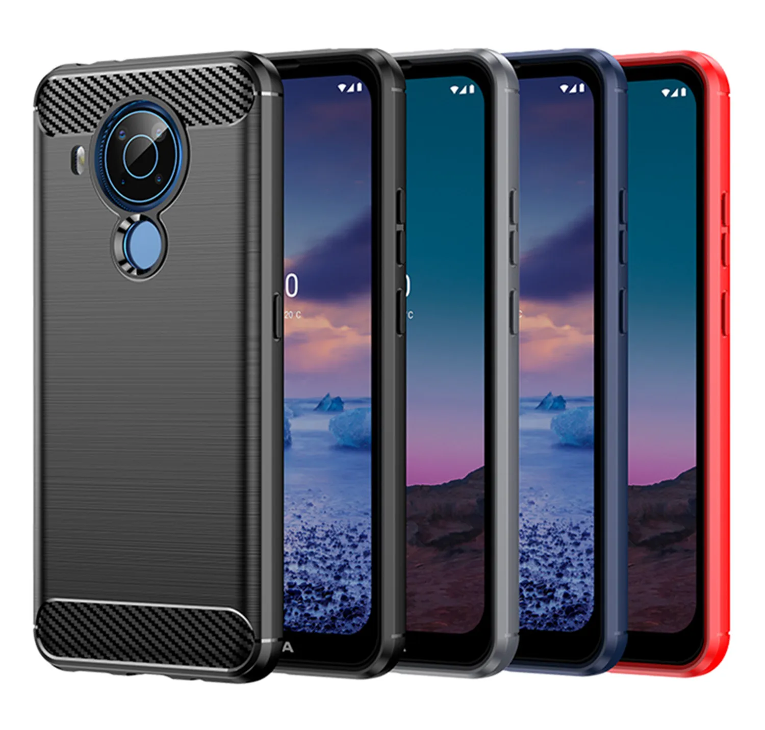 Shockproof Case For Nokia 5.4 4.2 3.4 6.2 7.2 6.3 5 6 7.1 8 9 7plus 5.3 8.3 5g 8.1 Silicone Cover for nokia 8sirocco 5.1 6.1plus