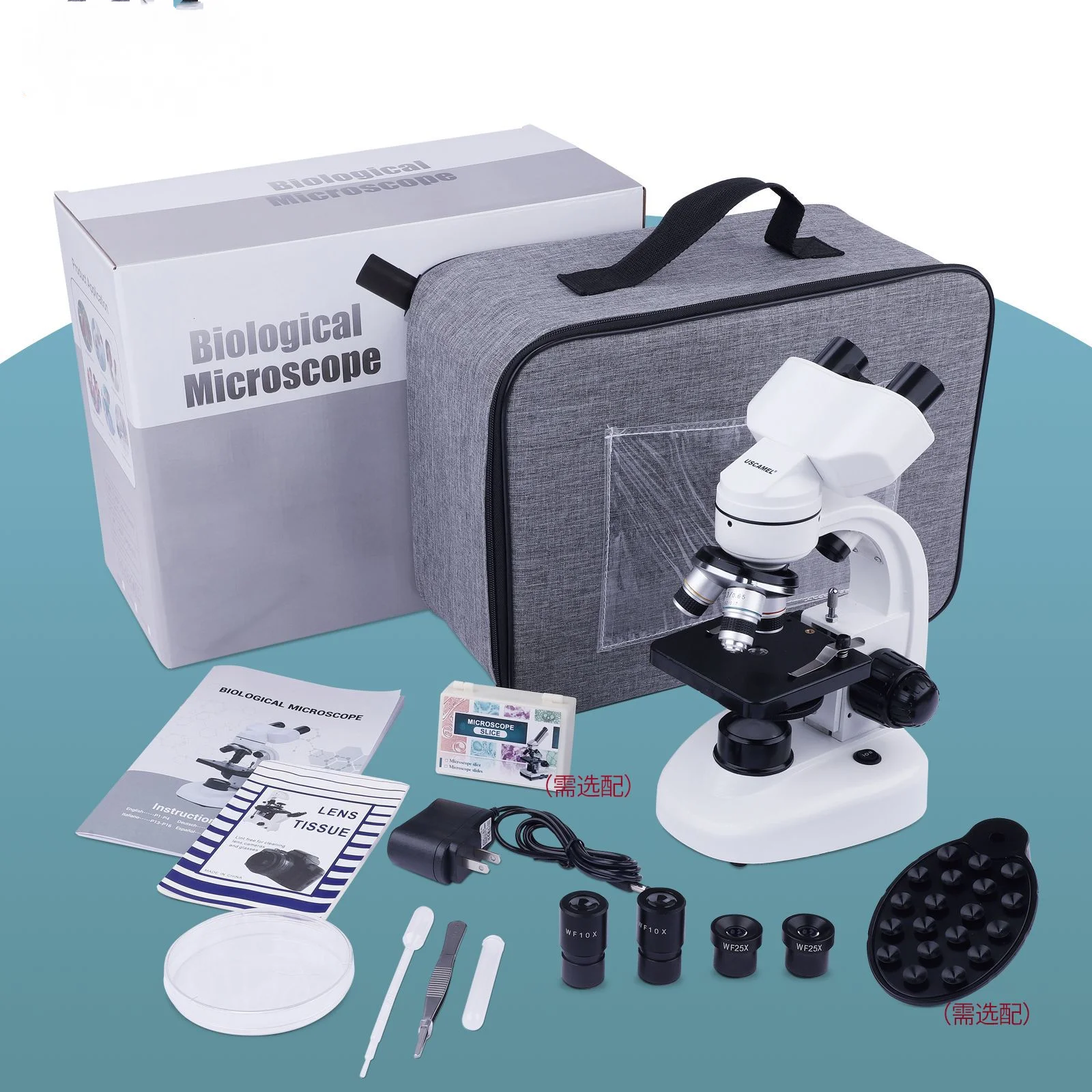 مجهر الأطفال المجهر تجربة علمية تربية عالية الوضوح 40-1000X مجهر الإلكترون #2