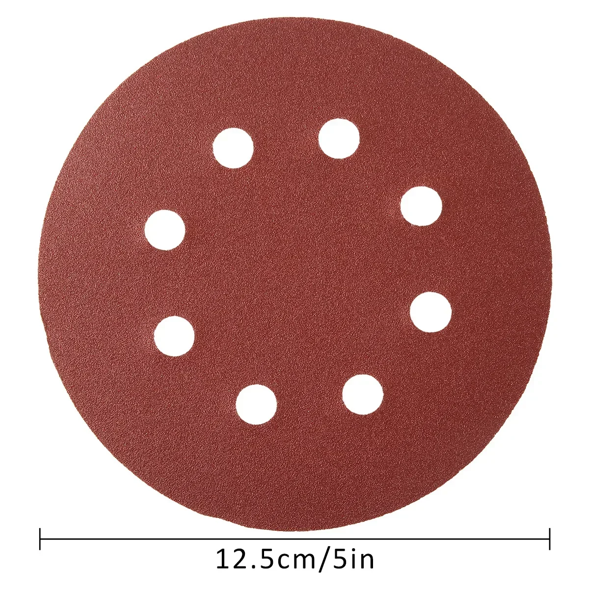 20Pcs Sanding Discs 5 Inch 8-Hole Alumina Sanding Pad Sanding Sheet Polishing Sand Paper for Metal Wood Glass Car Abrasive Tool