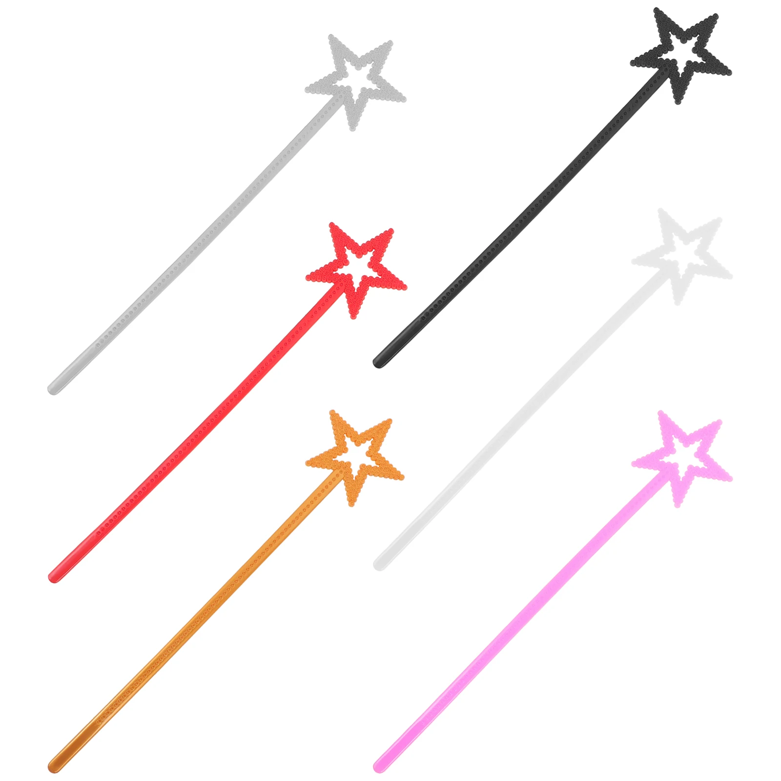 

6pcs Princess Fairy Sticks Fairy Gift Cosplay PP Material Party Accessories Reusable Safe Decorations for Girls