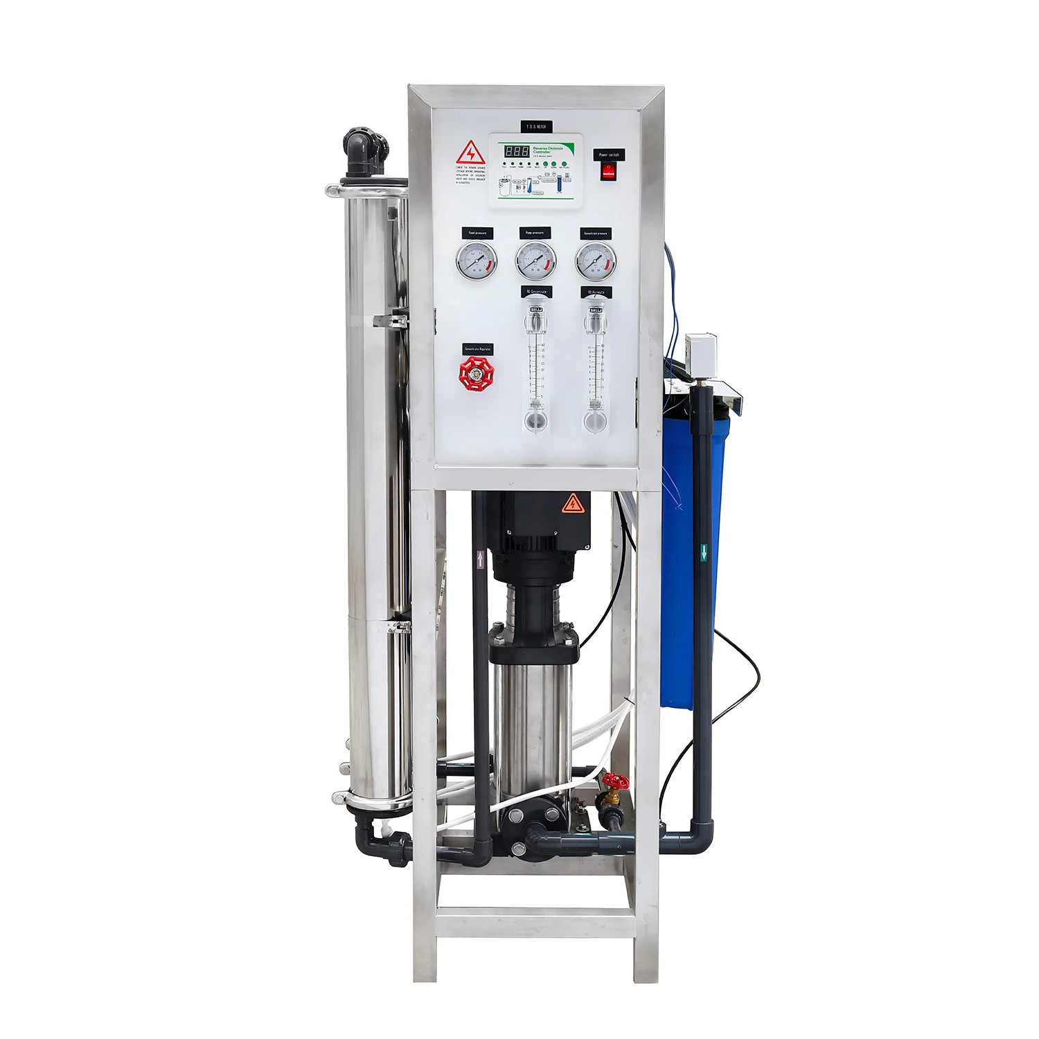 1000 Liter Per Hour Reverse Osmosis Drinking Reverse Osmosis Water Filter System Well Water Iron Removal System