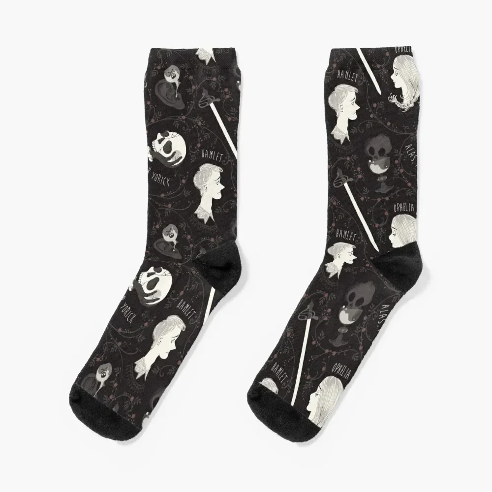 

Shakespearean pattern - Hamlet Socks valentine gift ideas designer brand Male Socks Women's