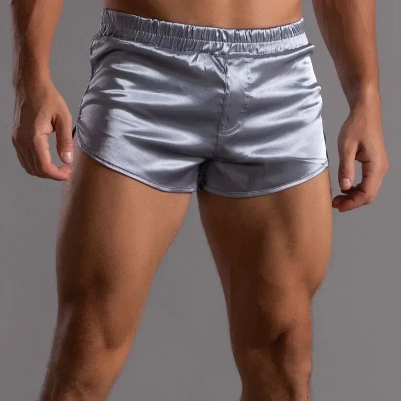 Sissy Aro-Pantalon de Sommeil pour Homme, Bas de Glace, Inj, Taille Basse, Sous-Vêtements Transparents, Boxer Respirant, Caleçon, Vêtements de Détente, BoxerGoals