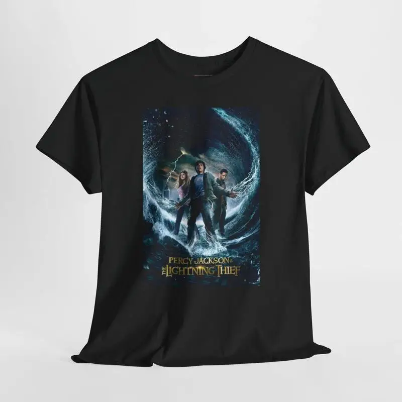 Percy Jackson Lightning Thief Movie Poster Graphic T-Shirt