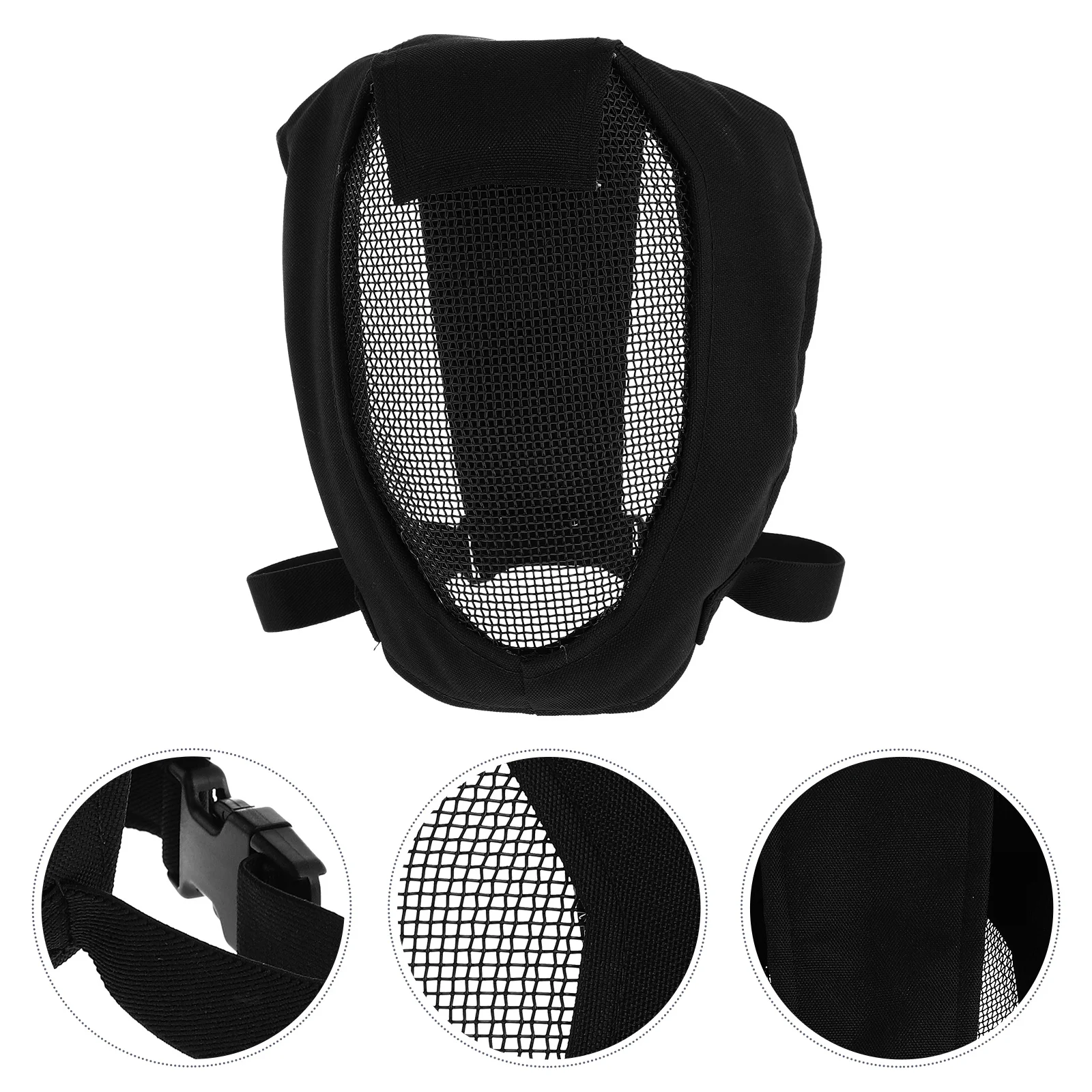 Máscara protetora de malha de aço ao ar livre para segurança completa durável respirável equipamentos esportivos esgrima tiro com arco protetor facial