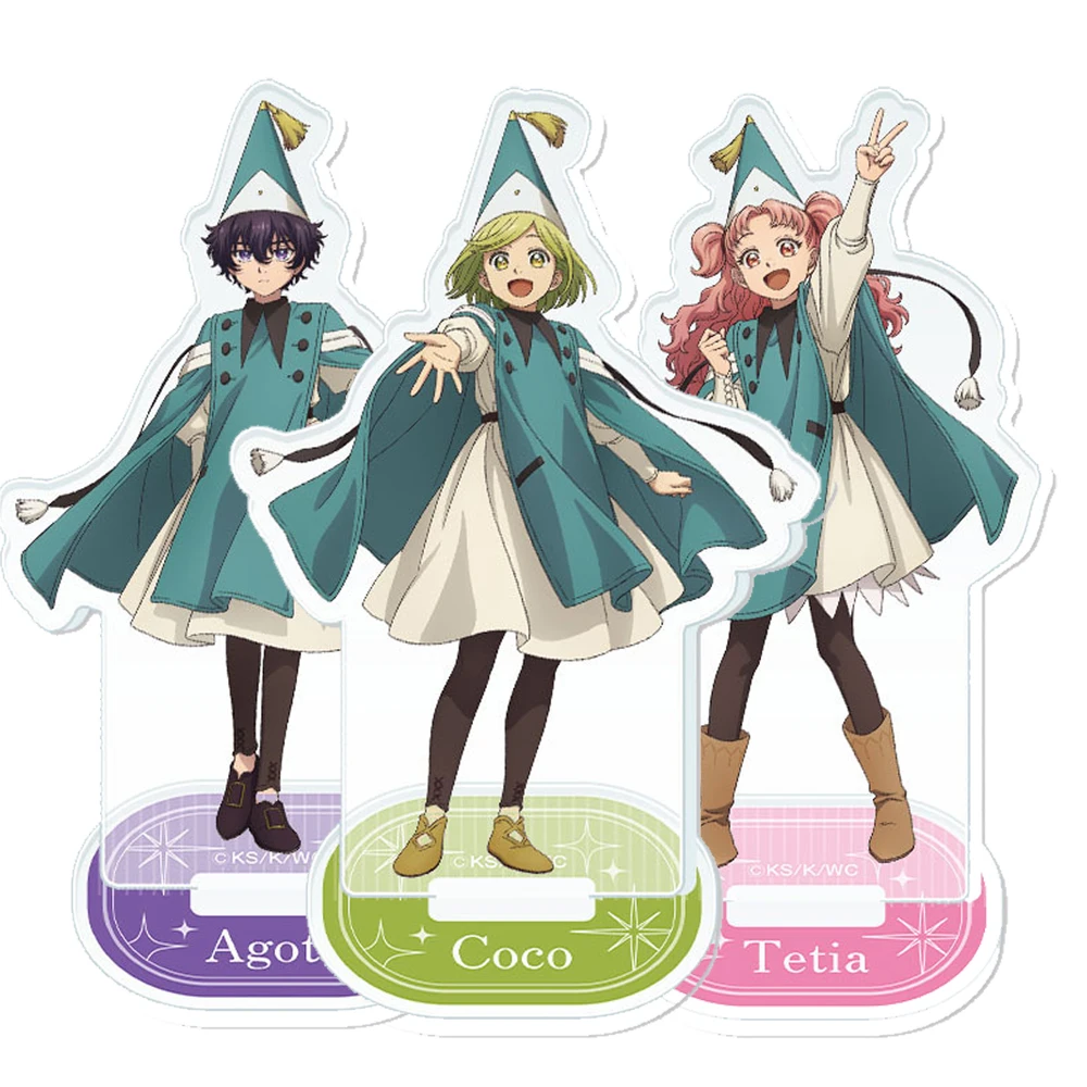 Anime Keychain Witch Hat Atelier Acrylic Stand Coco Qifrey Agott Tetia Richeh Olruggio Plate Cosplay Prop Decor Cartoons Toys