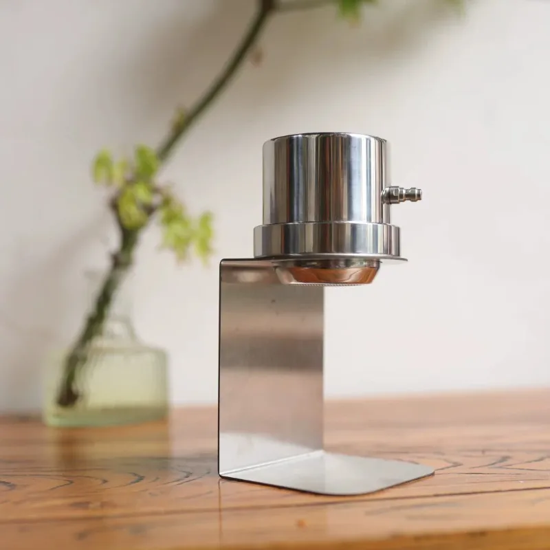 1pcs Portable Pneumatic Coffee Maker - 9Bar Extraction Stainless Steel Household Italian Espresso Machine