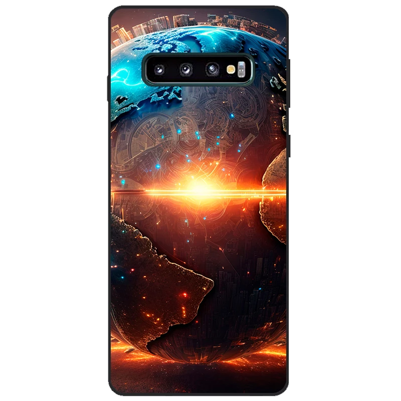 삼성 갤럭시 S10 S10E S 10 s10 플러스 폰 케이스 백 쉘 삼성 S10 플러스 케이스 블랙 범퍼 tpu 소프트 실리콘 커버