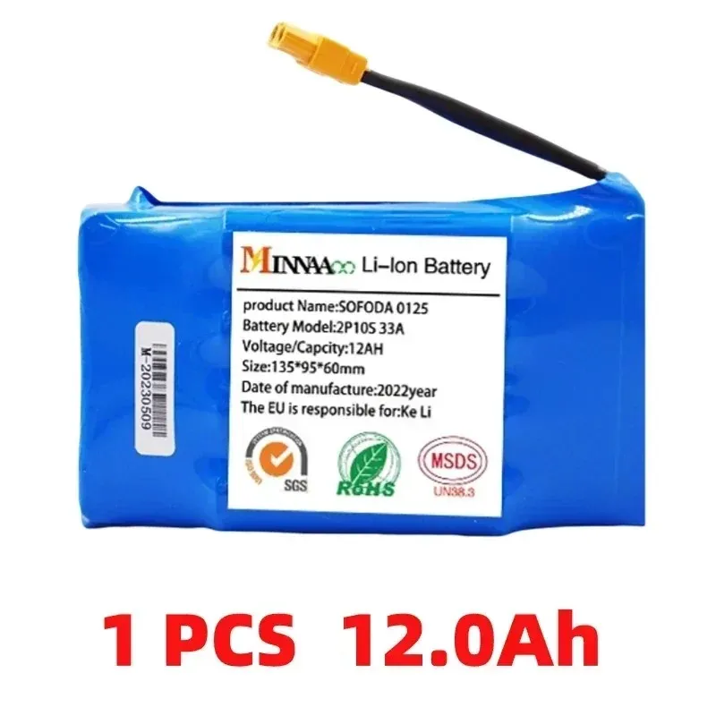 

2024 36V 12Ah 7Ah 4.4A rechargeable Lithium Ion Battery For Electric Self Balancing Scooter HoverBoard Unicycle