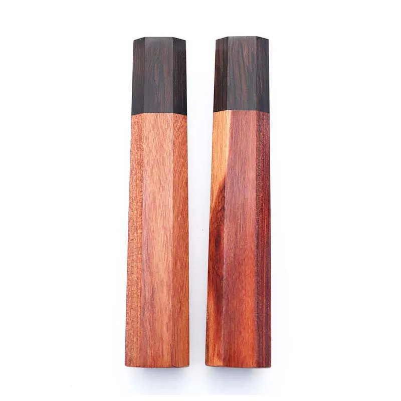 1pcs  Octagonal Handle for Kitchen Knife Handle Red Sandalwood bony Knife Handle view 4