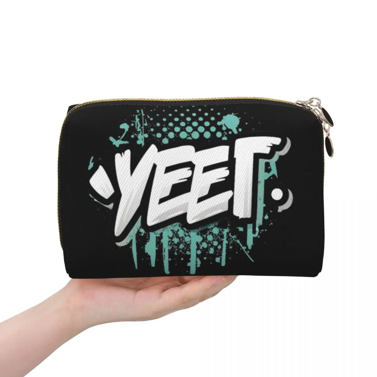 

Фирменные крутые мужские косметички Jey Uso Yeet, женские косметички, дорожный органайзер для макияжа, сумка для хранения туалетных принадлежностей, Dopp Kit Box