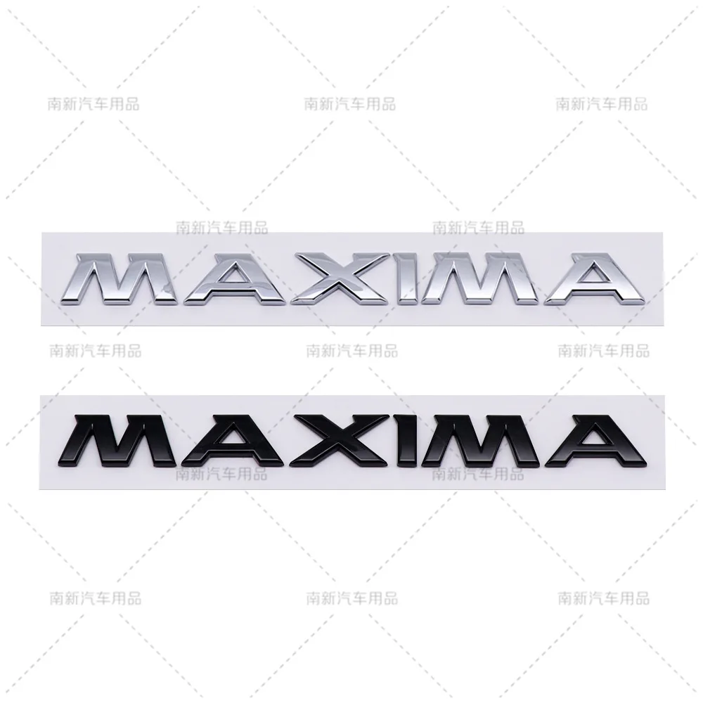 Etiquetas MAXIMA adecuadas para Nissan MAXIMA, etiquetas con letras en inglés, etiquetas ABS para coches, emblemas adhesivos para coches