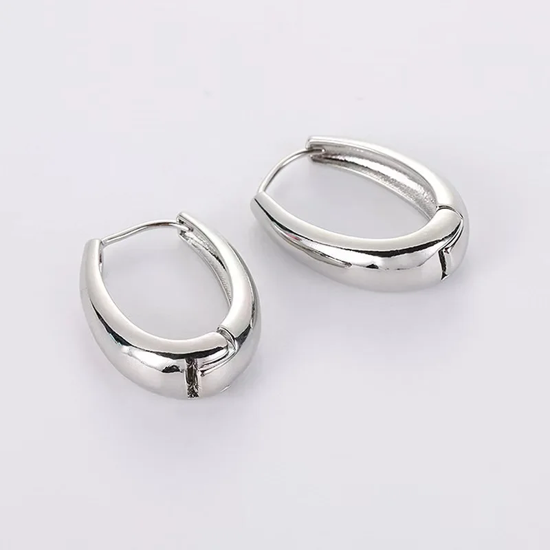 Uworld-Boucles d\'oreilles rondes en acier inoxydable plaqué or 18 carats pour femme, hypoallergénique, vintage, premium, fête