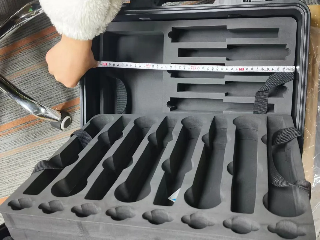 

Double-layer Microphone Storage Case 8+8 Slots Inner Cotton PP Material Protective Bag for Head-mounted & Wired Microphones