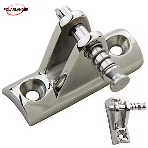 Color: Silver Concave Base Marine Hardware For 25 mm Diameter Pipe Deck Hinge Stainless Steel Marine Boat Bimini Top Fitting