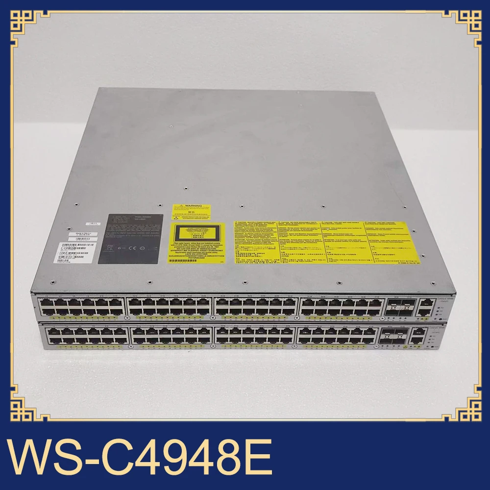 1pcs For Cisco 48-port Gigabit Network Switch With 4 Ports and 10 Gigabit Network Switch WS-C4948E