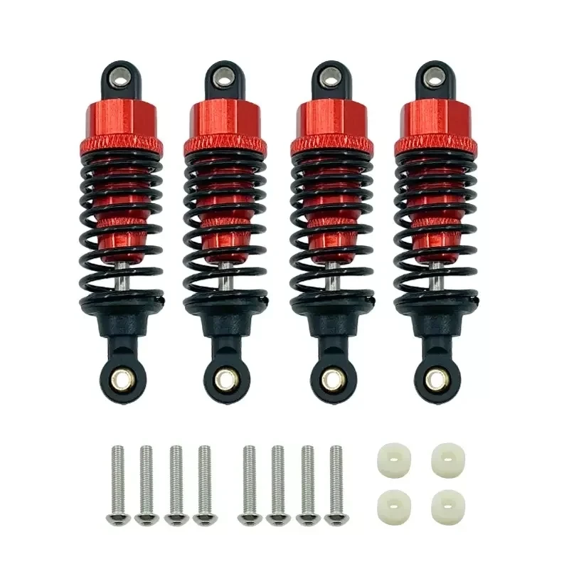 4Pcs 60mm Aluminum Alloy Oil-Filled Shock Absorbers Damper Set for Tamiya TT-02 TT-02d M-05 M-06 1/10 RC Car Upgrade Parts
