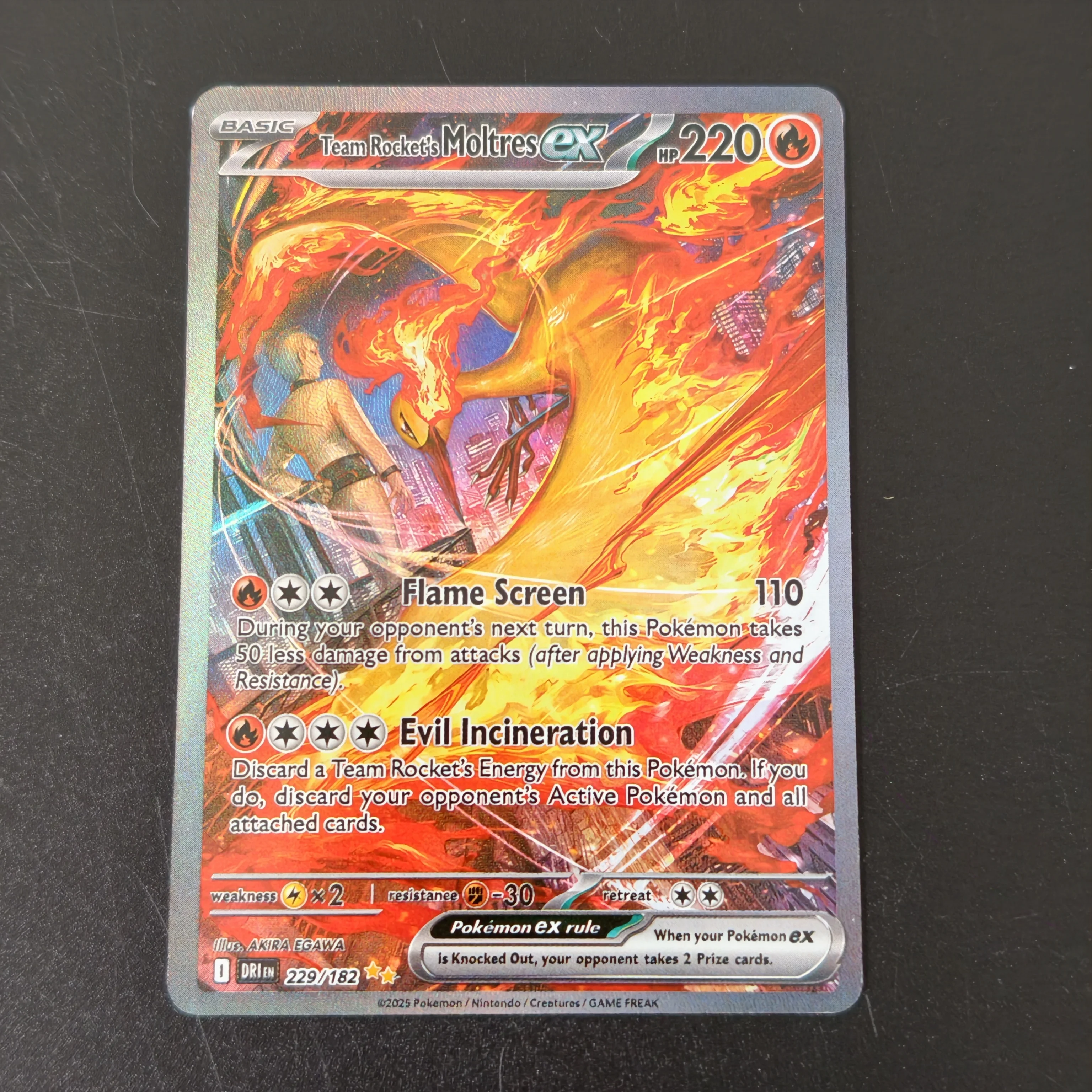 English PTCG Proxy Card Pokemon Destined Rivals DRI Holo Rare Cards Team Rocket Mewtwo Garchomp Giovanni Trainer Self Made Cards view 4