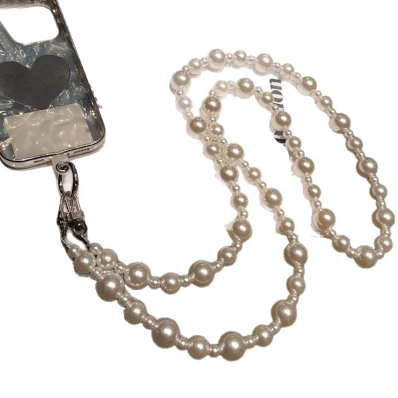 الحبل طويل Crossbody حزام الكتف المرأة السفر في الهواء الطلق لؤلؤة قوية معلقة جراب هاتف حقيبة قلادة عالمية الملحقات #5