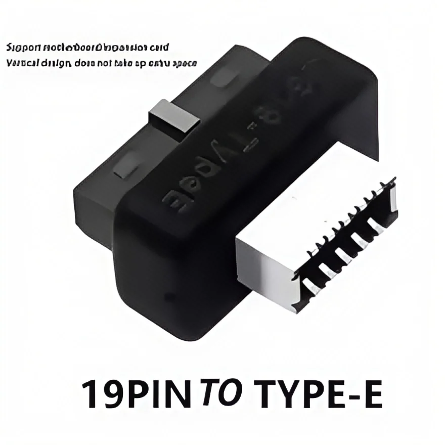 USB 3.0 20-Pin to Type E Adapter - USB 3.1 Type C Front Panel Header Converter for Motherboard